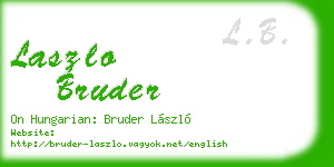 laszlo bruder business card