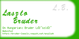 laszlo bruder business card